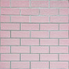 Панель стеновая 70*70cm*5mm розовий кирпич с серебром (D) SW-00001501