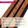 Рейка декоративна PS 2900х120х12мм Каштановий SW-00001743