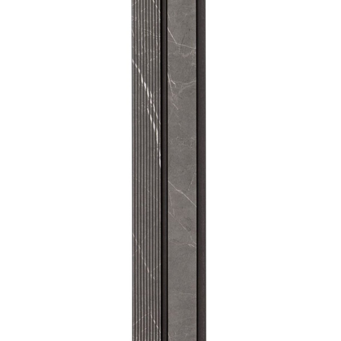 Рейка декоративна PS 2900х120х12мм Сірий мармур SW-00001751