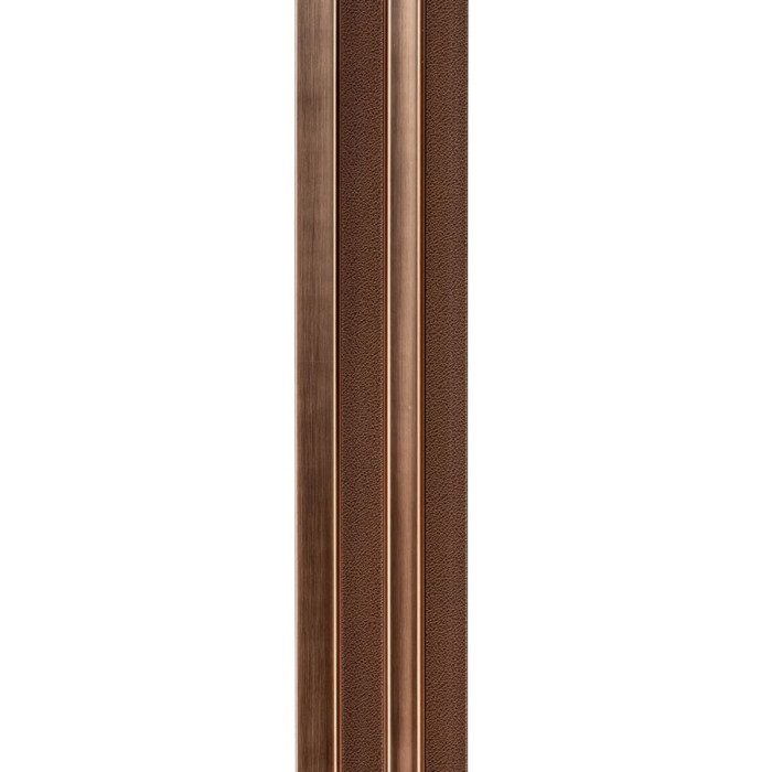 Рейка декоративная PS 2900х120х20мм Под коричневую кожу с бронзой SW-00002147-