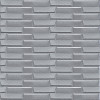 Самоклеюча декоративна 3D панель кладка срібло 770х700х7 мм (034) SW-00000217