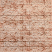 Декоративна 3D панель самоклейка 700х770х5мм Мармур червоний (цегла) (063) SW-00000035